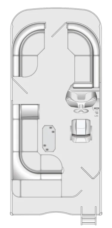 2026 Berkshire 20CL CTS pontoon floorplan layout