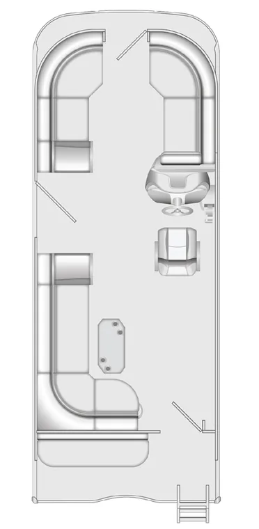 2026 Berkshire 20RFX LE pontoon floorplan layout