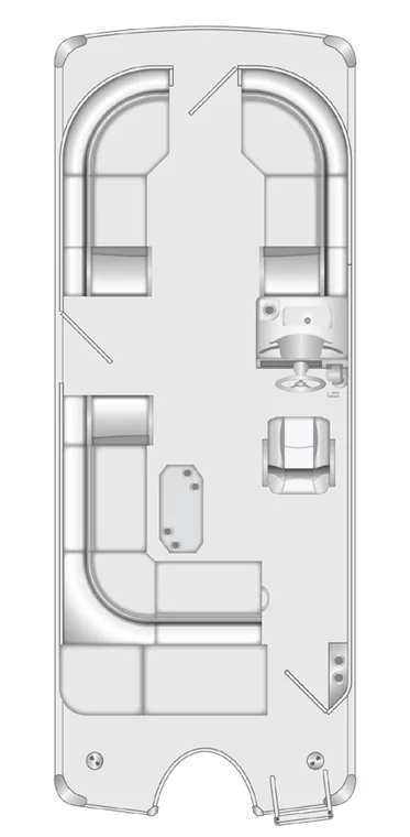 2026 Berkshire 21CL STS pontoon floorplan layout
