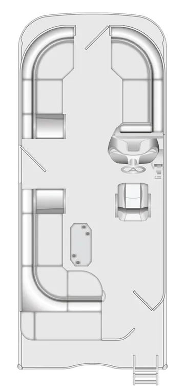 2026 Berkshire 22CL CTS pontoon floorplan layout