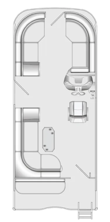 2026 Berkshire 22CL LE pontoon floorplan layout