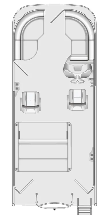 2026 Berkshire 22CL2 LE pontoon floorplan layout