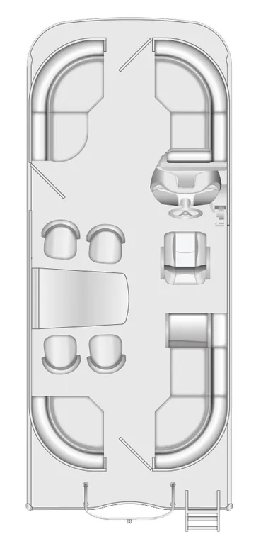 2026 Berkshire 22E CTS pontoon floorplan layout