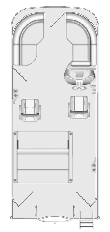 2026 Berkshire 22UL CTS pontoon floorplan layout