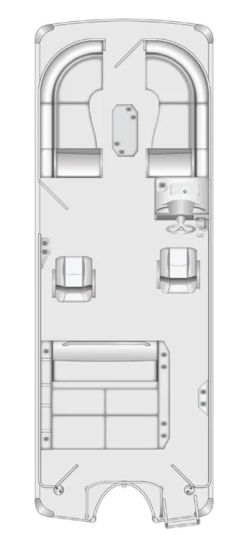 2026 Berkshire 23SB2 STS pontoon floorplan layout