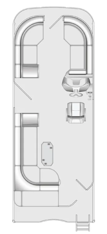 2026 Berkshire 24CL CTS pontoon floorplan layout