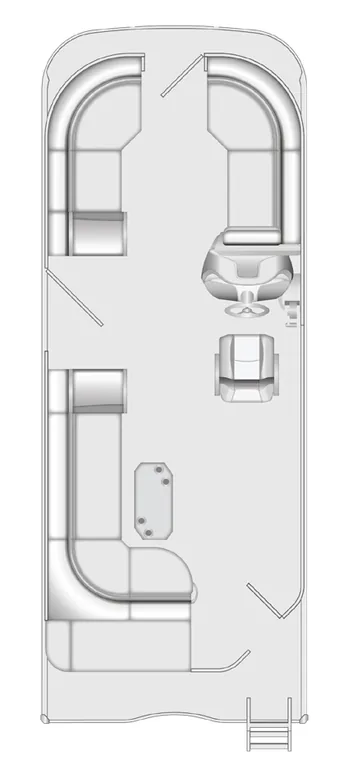 2026 Berkshire 24E CTS Chill pontoon floorplan layout