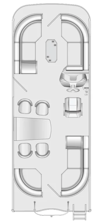 2026 Berkshire 24PT CTS pontoon floorplan layout