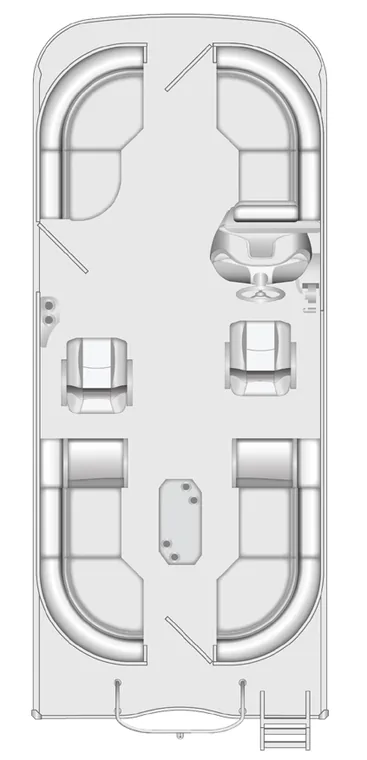 2026 Berkshire 24RFC LE pontoon floorplan layout