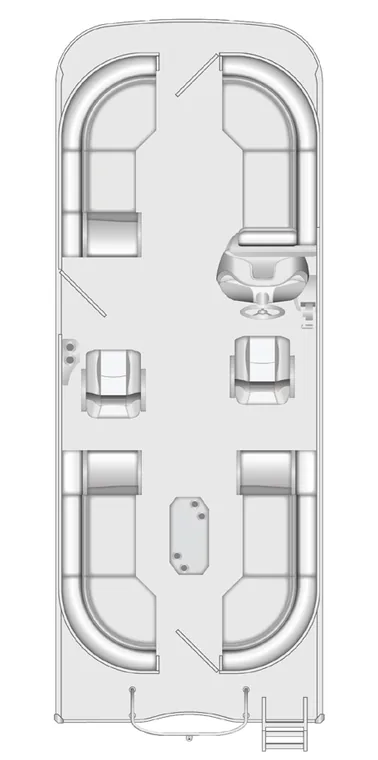 2026 Berkshire 24RFX LE pontoon floorplan layout