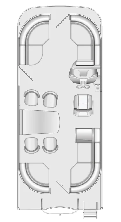 2026 Berkshire 24UL CTS Chill pontoon floorplan layout
