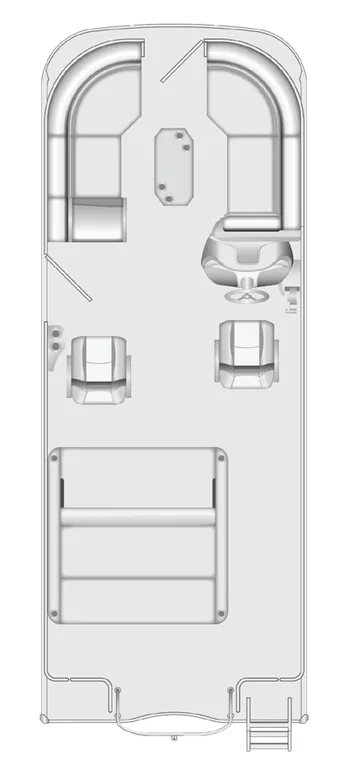 2026 Berkshire 24UL CTS pontoon floorplan layout