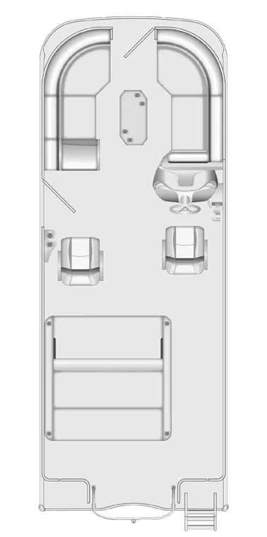 2026 Berkshire 24UL LE B pontoon floorplan layout