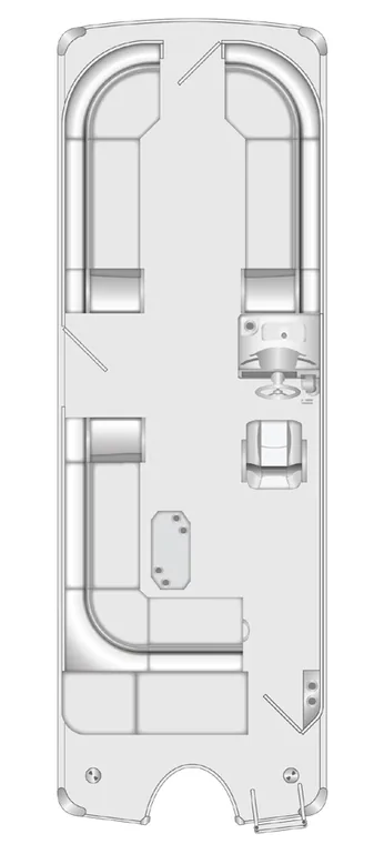 2026 Berkshire 25E RS STS pontoon floorplan layout