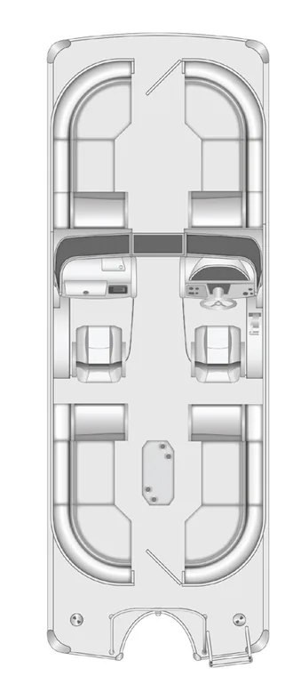 2026 Berkshire 29RFX STS Ascension pontoon floorplan layout