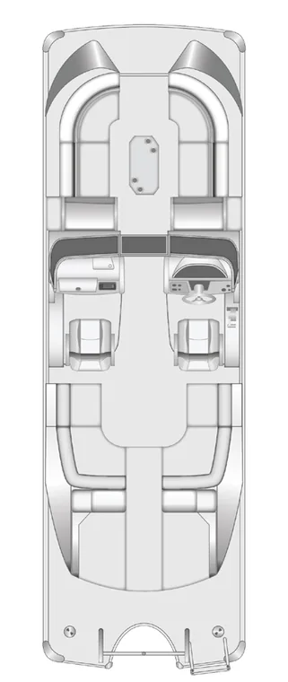 2026 Berkshire Sport SLX9 DC pontoon floorplan layout