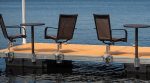 Dock accessory table and chair set